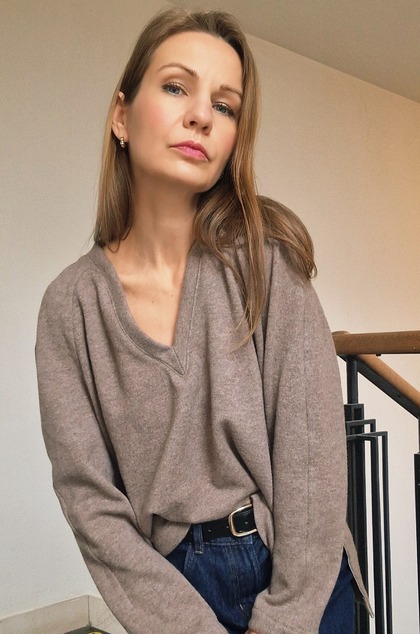 Vlnený pulóver LANA capuccino